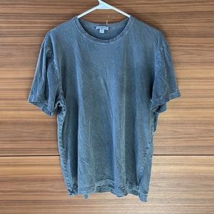 James Perse Washed Grey-Blue Classic T Shirt